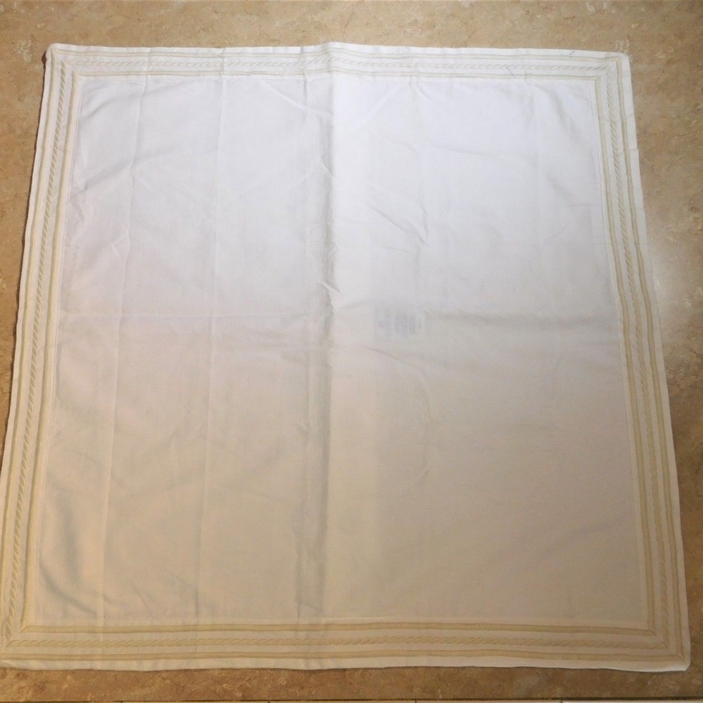 Southern Tide White Cotton EURO Size Pillow Sham